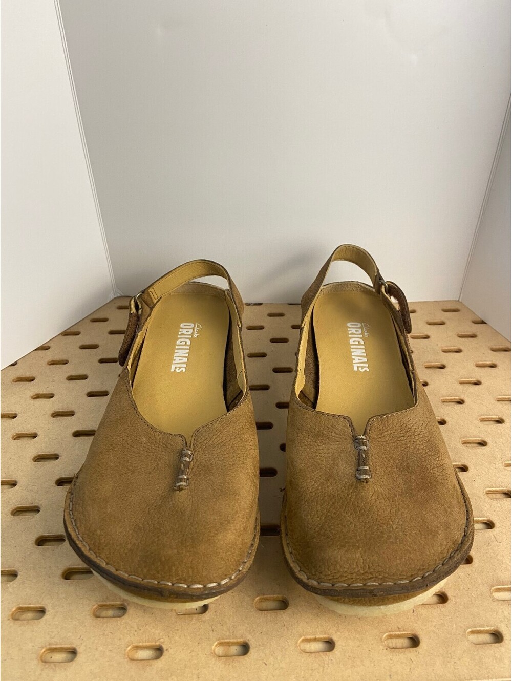 Clarks Originals Brown Suede Slingback Flats - Picture 3 of 11